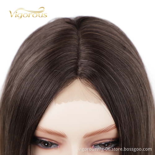 Vigorous Cheap U part Lace 100% Swiss Lace Front Ombre Wig Synthetic Hair Long Wavy Lace Frontal Colored Wigs For Black Women